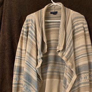 Cardigan type sweater